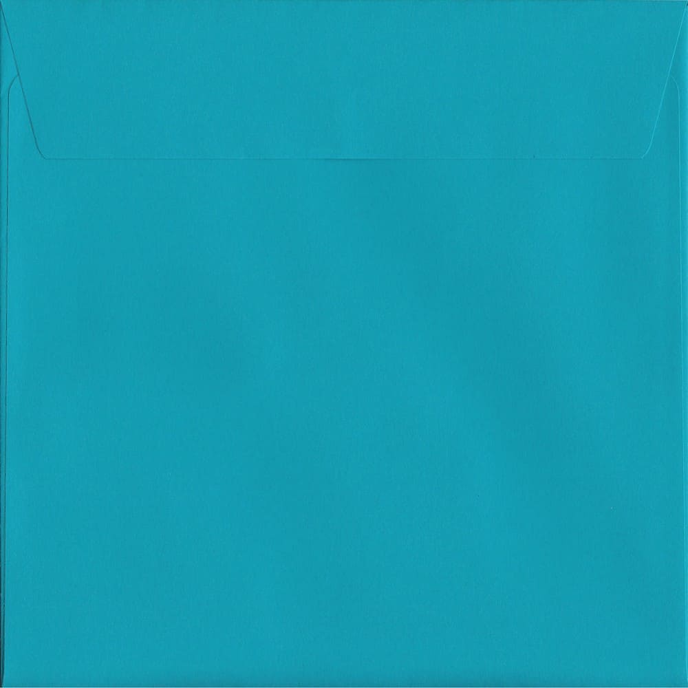 50 Large Square Blue Envelopes. Deep Blue. 220mm x 220mm. 120gsm paper. Peel/Seal Flap.